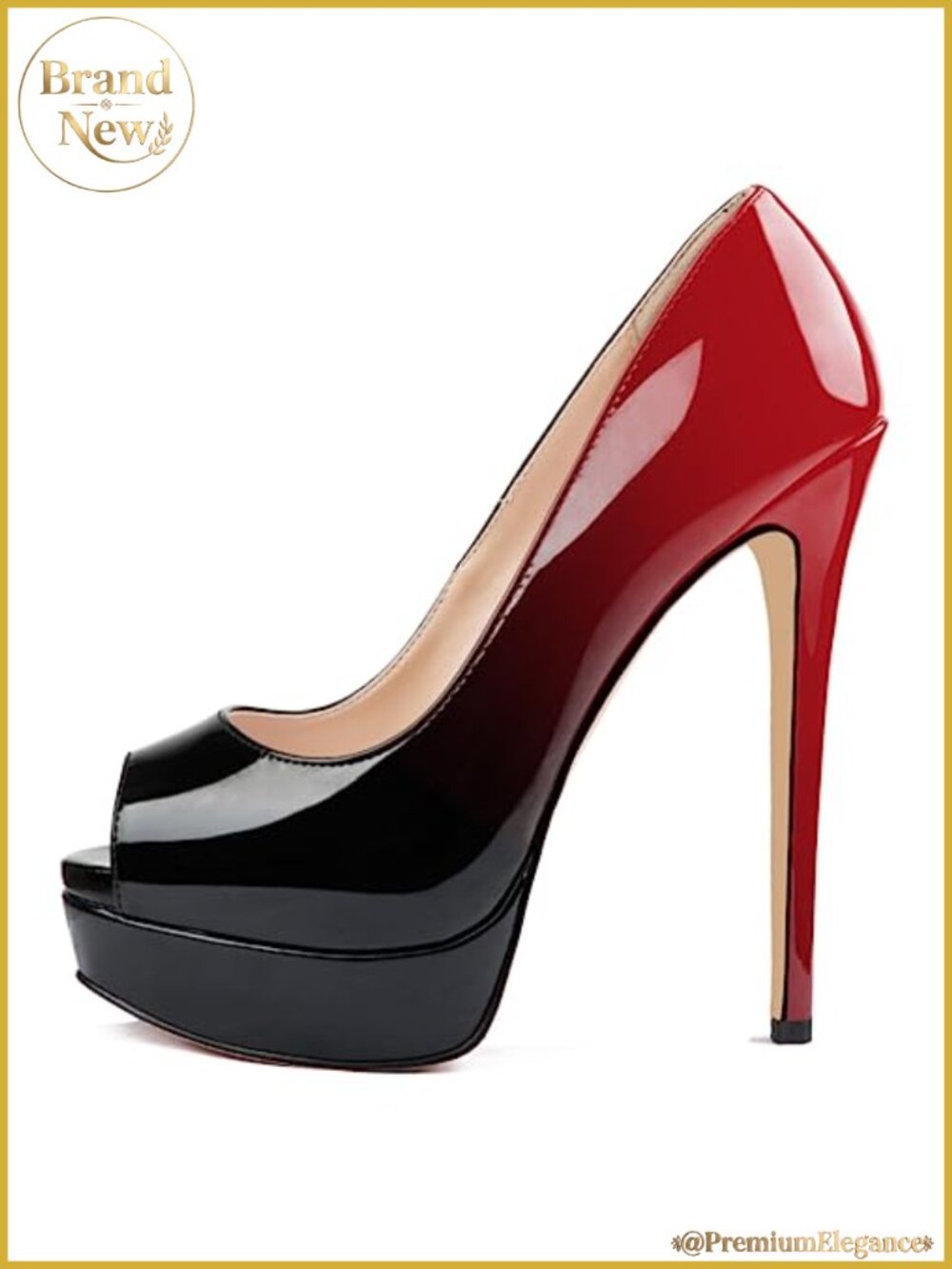 Women's Platform Stiletto Heels Peep Toe Pumps 6 Inch Dress Wedding Party